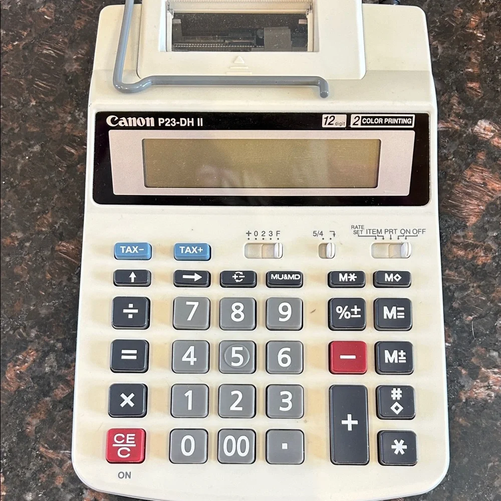 Canon P23-DH II Calculator - Cream and Black
